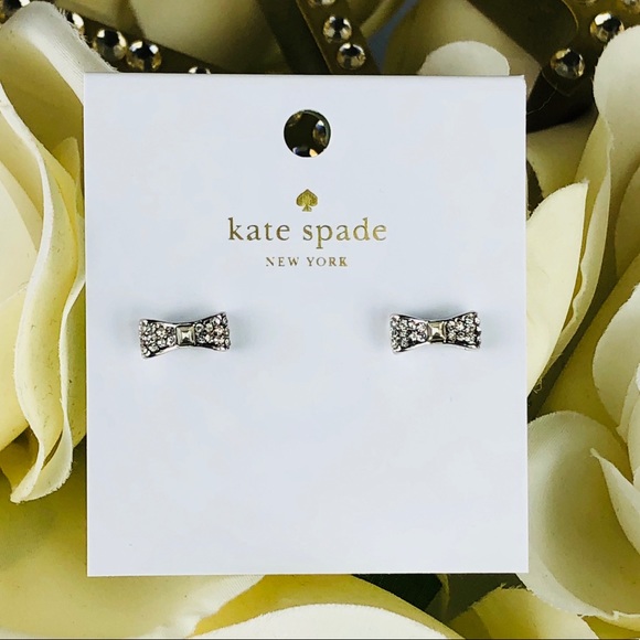 Kate Spade Ready Set Bow Rhinestone Earrings - Picture 3 of 4